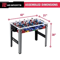 42 Inch Foosball Table, Soccer Table, Arcade Style by MD Sports