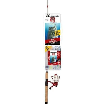 Shakespeare Catch More Fish Bass 6'6" Medium Action 2pc Spinning Rod & Reel Combo