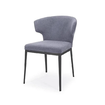 Chaise De Salle Grise Avec Dossier Sans Bouton