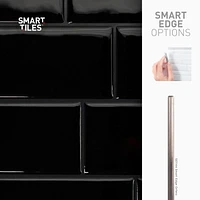 SMART TILES PEEL & STICK BACKSPLASH - METRO NERO - 4 Pieces 11.56 x 8.38