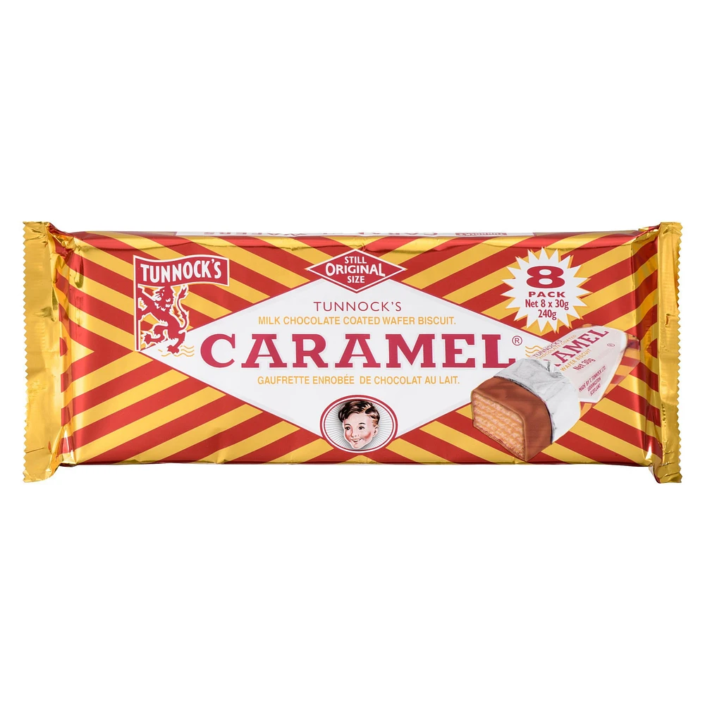 Tunnocks Caramel Biscuits, 8 x 30 g