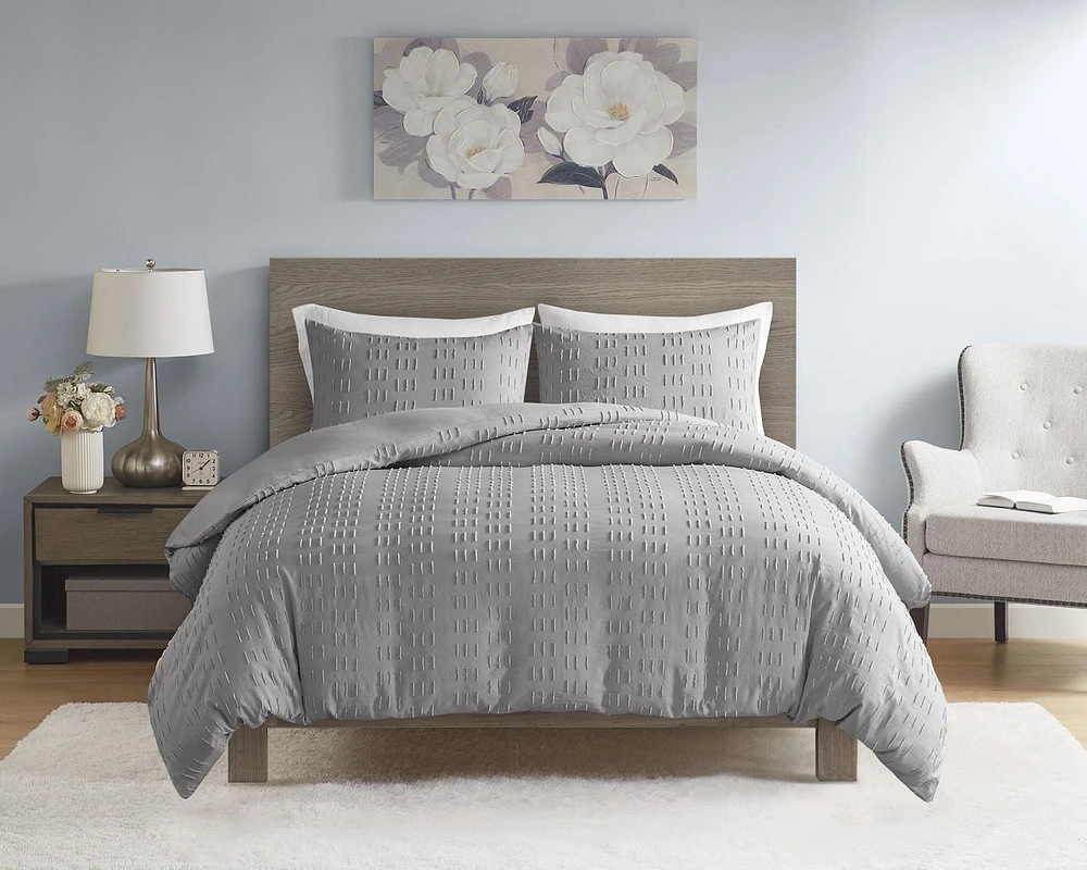 Ensemble de housse de couette 3 pièces Home Trends Pia 2 Places/Grand