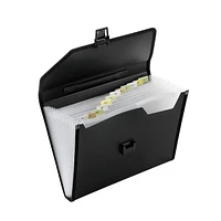 PEN+GEAR 13 POCKETS EXPANDING FILE, BLACK, FASHION ;13 POCKETS