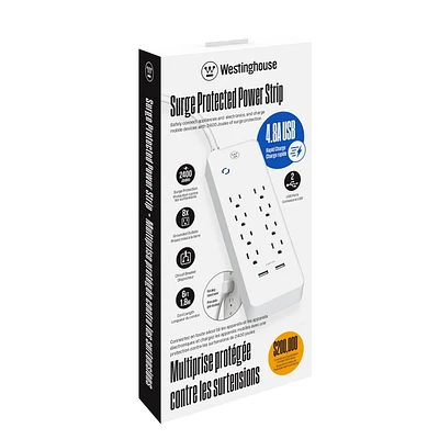 Westinghouse 8-Outlet USB Surge Protector