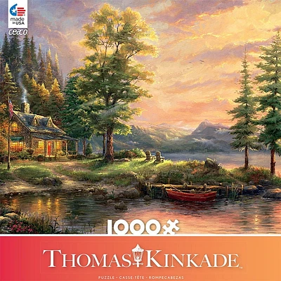 Ceaco Thomas Kinkade - Morning Light Lake Puzzle, 1000Piece Puzzle