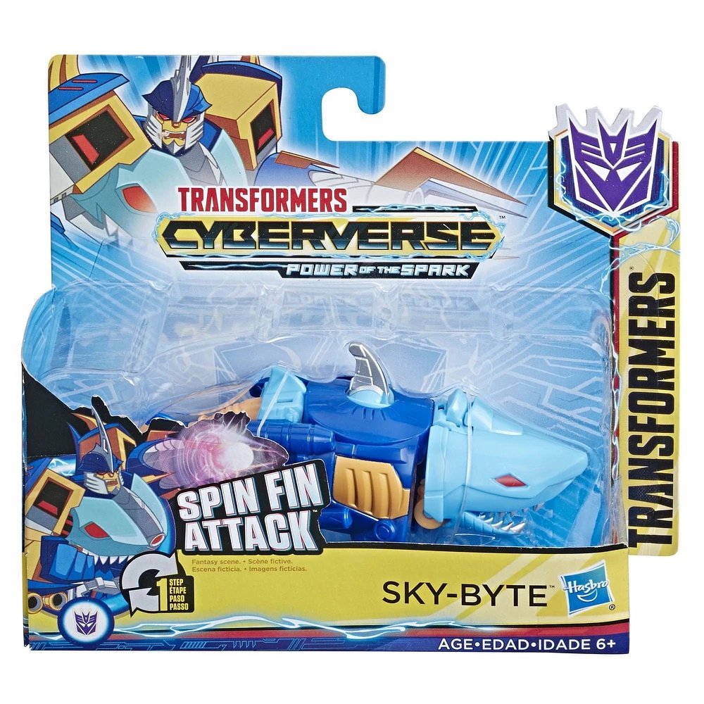 Transformers Cyberverse Action Attackers: 1-Step Changer Skybyte Action Figure