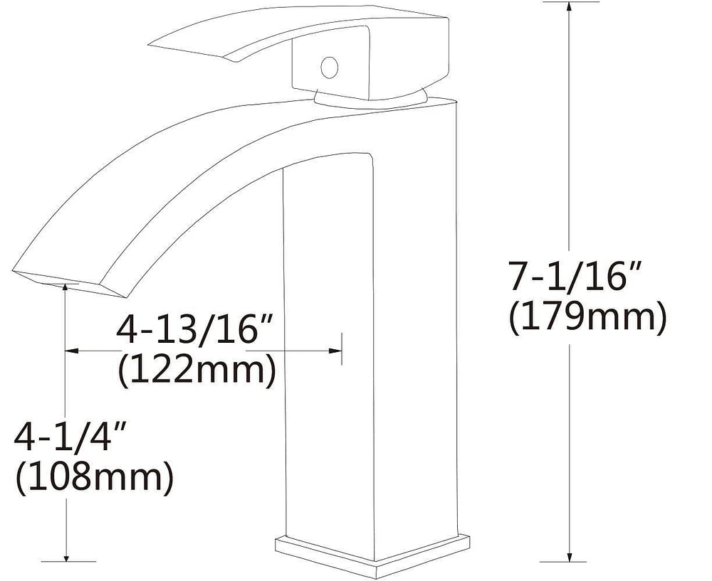 American Imaginations AI-34105 19,75 pouces W au-dessus du navire blanc de compteur pour le perçage de centre de 1 trou