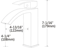 American Imaginations AI-34105 19,75 pouces W au-dessus du navire blanc de compteur pour le perçage de centre de 1 trou