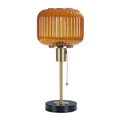 Lampe de table HOMETRENDS 40,6 cm, noir/laiton