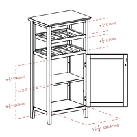 Winsome Alta Wine Cabinet in Espresso Finish - 92119