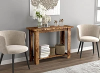 Safdie & Co. Console Table 39L Brown Reclaimed Wood 1 Shelf