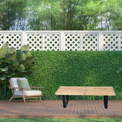 Percy Bench in Natural, Natural Bench, Manufactured Wood Bench, Natural Line Bench, Natural Wood Bench, Patio Bench, Entryway Bench 48"
