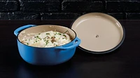 Lodge Enamel Dutch Oven, Blue - 4.5 quart.