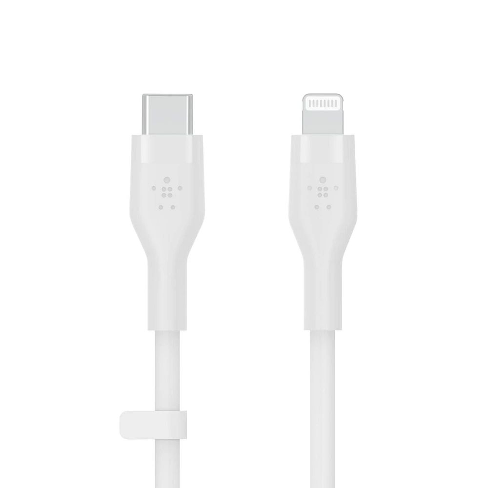 Belkin BOOSTCHARGE PRO USB-C Cable with Lightning Connector 3ft White