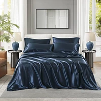 Ensemble de draps en satin Madison Park Essentials