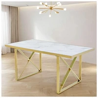 Table de salle à manger en faux marbre de la collection Heavenly