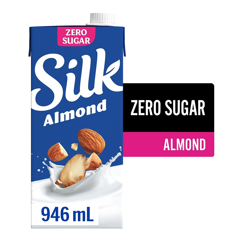 Silk Almond Milk Alternative, Unsweetened, Dairy Free, Shelf Stable, 946 mL