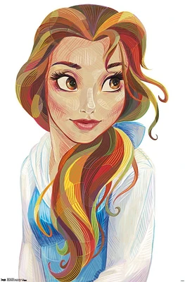 Disney Beauty And The Beast - Belle - Stylized Wall Poster, 22.375" x 34"