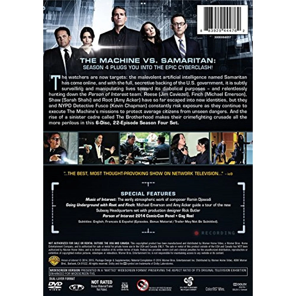 Person Of Interest: The Complete Fourth Season
