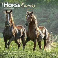 BrownTrout Horse Lovers 2024 12x24 Inch Square Wall Calendar, 9781975463113