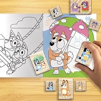 Bluey Wooden Stamp Set, Age Range: 3+