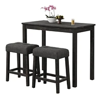 Ensemble pub Liam, 3 pieces, gris