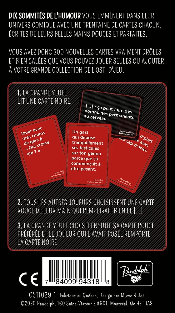 Randolph - L'Osti d'jeu des Humoristes - Jeu de Party 18 ans et plus
