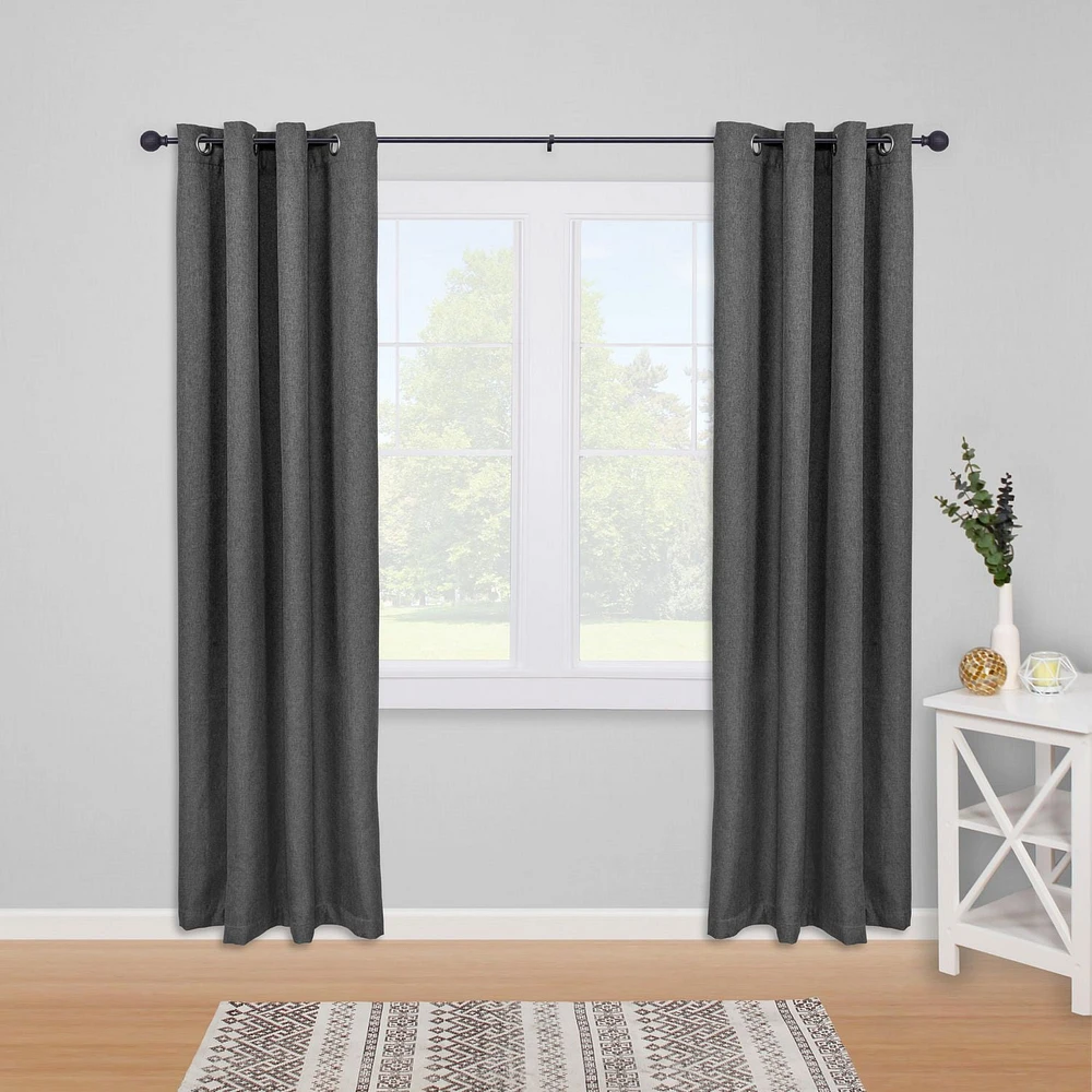 Home Trends Boule texturée 48 po - 84 po. Ensemble de tringle à draperie, 5/8 po de diamètre 1,58 cm Diamètre
