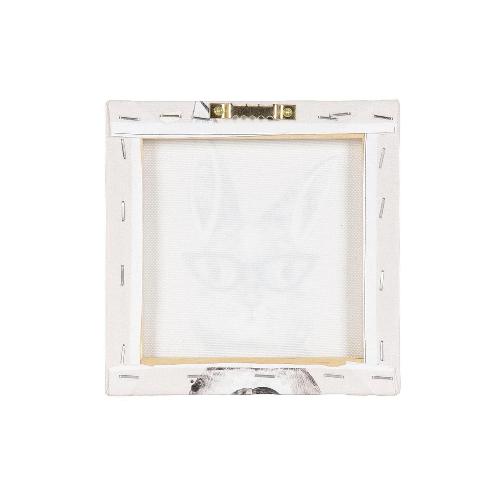 Bunny Embellished Canvas, 6in W x 6in H