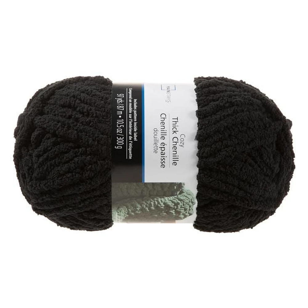 MAINSTAYS 2 PACK BLACK THICK YARN