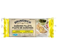 Brunswick Sardine Fillets in Lemon & Cracked Pepper, 100 g