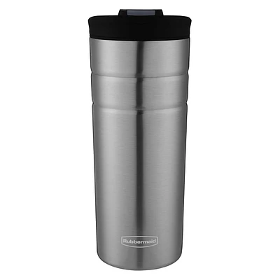 Rubbermaid 16 oz Leak Proof Flip Lid Travel Mug, Drinks stay hot for 5 hours