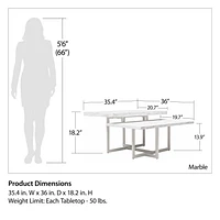 Table basse Brielle de CosmoLiving, marbre