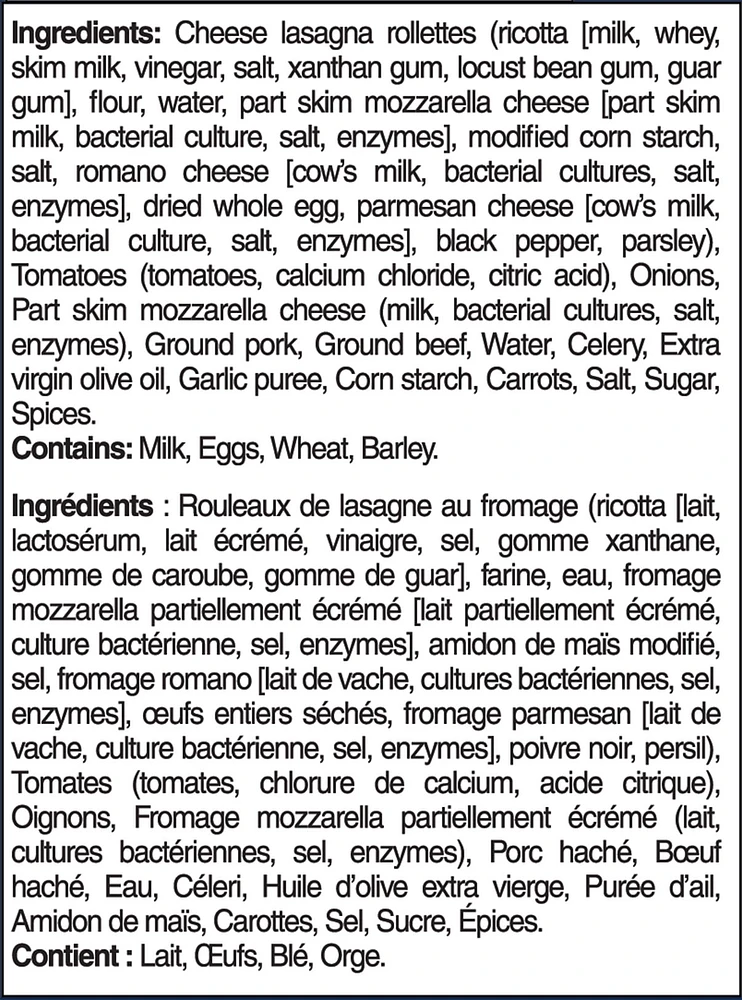 By Chef Ramsay Lasagna with Bolognese Meat Sauce, 10.84 oz Bowl (Frozen), GR Lasagna
