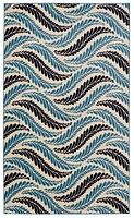 Tapis Capri Bridger os & bleu de 6 pi 5 po x 9 pi 3 po