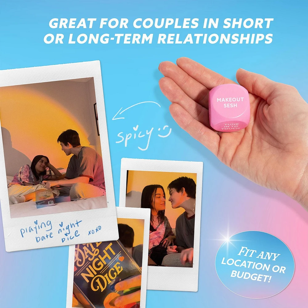 Let’s Get Deep® Date Night Dice by Relatable, Includes 4 Dice, for Ages 18+, Roll for 200+ Unique Date Night Ideas