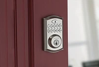 Serrure électronique traditionnelle Weiser SmartCode 10, nickel satiné