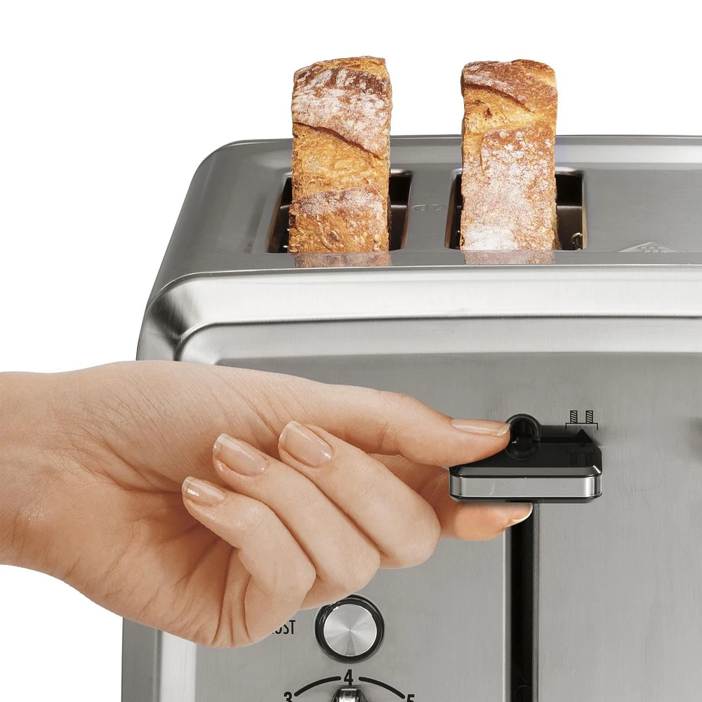 Hamilton Beach 24794C 4-Slice Stainless Steel Toaster, Extra-wide slots