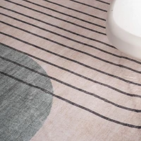 Rug Branch Eclipse Mid-Century Modern Indoor Area Rug, Beige Green, Abstract - Living Room, Bedroom, Dining Room, and Office