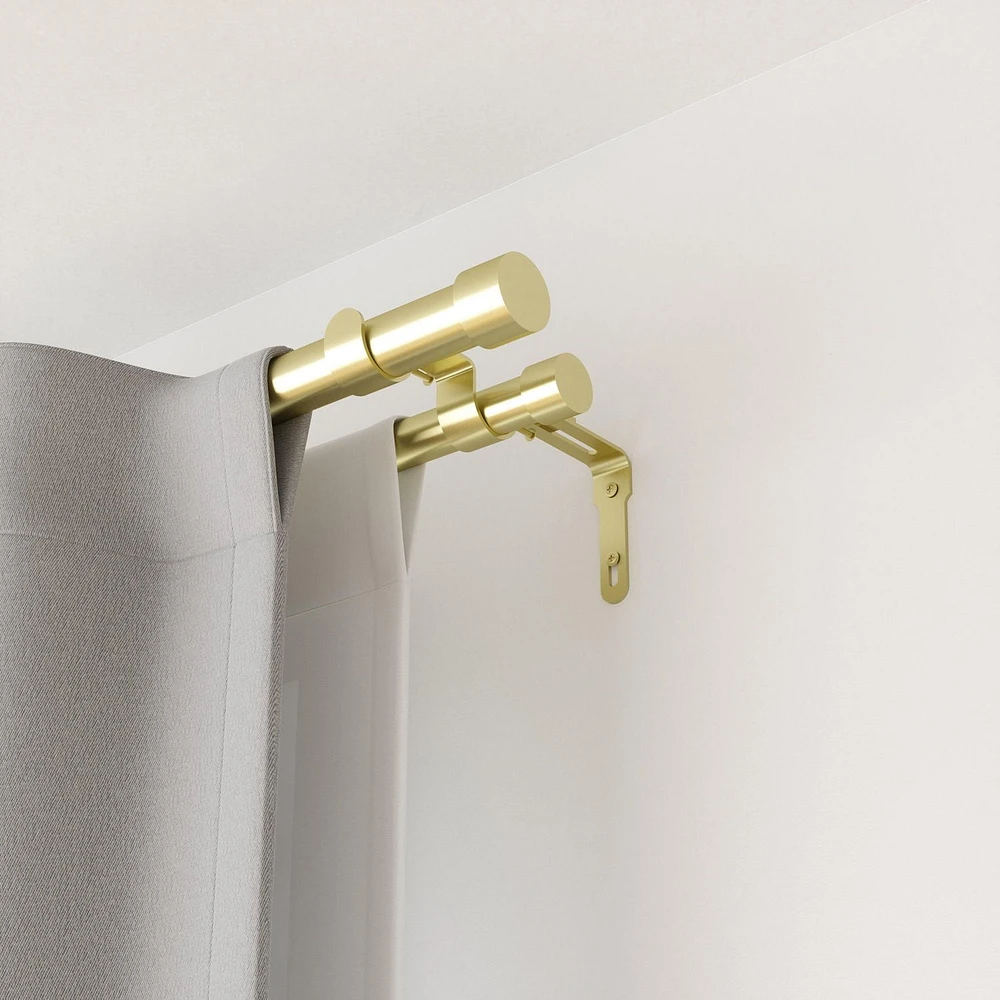 Umbra Double tringle à rideaux Cappa 120-180"