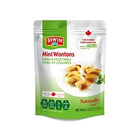 Siwin Pork & Vegetable Mini Wonton 454g, Made In Canada, Pork & Veg Mini Wonton