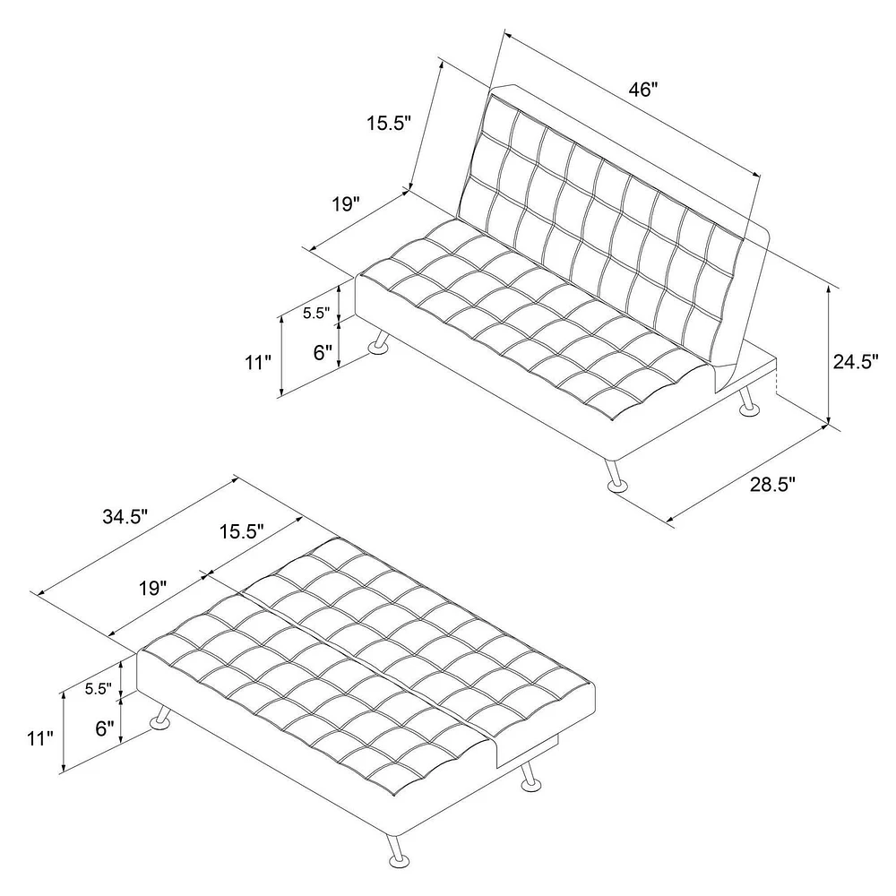 Milo Kids Sofa Futon