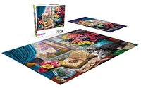 Buffalo Games - Le puzzle Cities In Color - Mademoiselle Cat - en 750 pièces