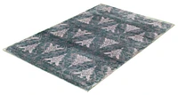 ECARPETGALLERY 5'0" x 8'0"  Transitional Galleria Hand Loomed Area Rug for Living Room, Dining Room and Bedroom in Grey