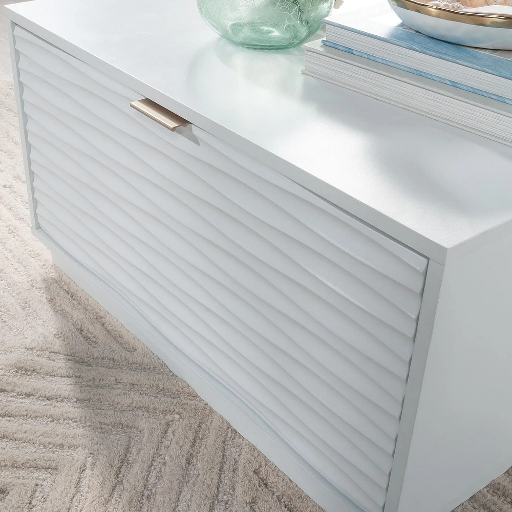 Sauder La Collection Morgan Main Table basse, Finition White, 434923