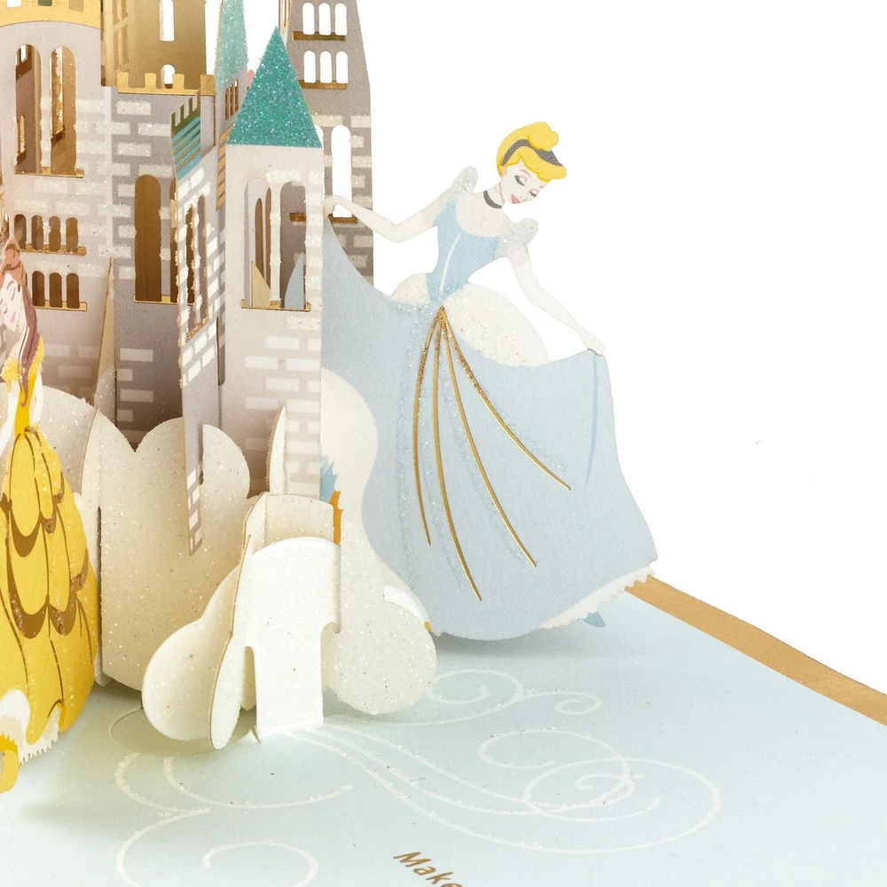 Carte en relief de fête, Paper Wonder – Signature de Hallmark (Princesses de Disney)