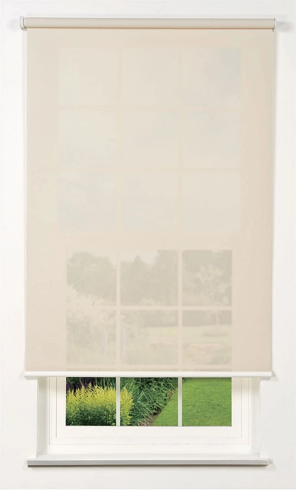 Linen Avenue Cordless Solar Screen Roller Shade