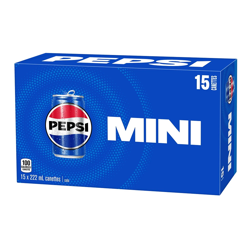 Pepsi, 222mL Cans, 15 Pack, 15x222mL