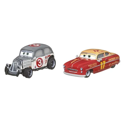 Packs de 2 véhicules Caleb Worley & Jet Robinson aux meilleures scènes du film Cars 3 de Disney•Pixar