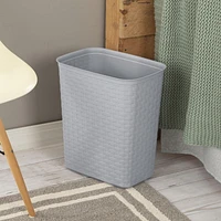 Sterilite 22L Weave Wastebasket- Grey, 22L